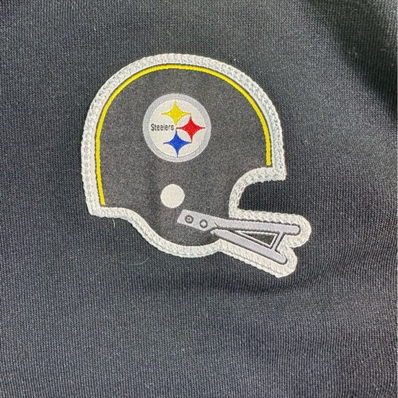 Men’s Nike Pittsburgh Steelers Nike Dri-Fit Raglan Crew Sweatshirt Gold & Black - Picture 8 of 8